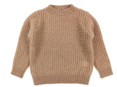 Petit by Sofie Schnoor knit rosy camel glitter